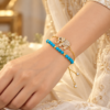 Gilded Elephant and Turquoise Appu Bracelet
